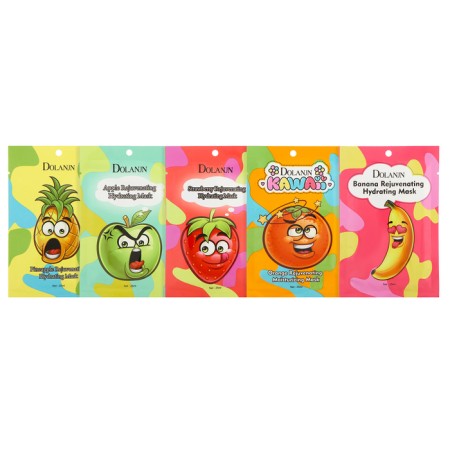 A set of face masks, 20 pcs "Restless fruits"