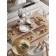 A set of napkins for setting the Mukhomor-Dom table, rectangular, rounded edges, size 30x46 cm, 4 pcs