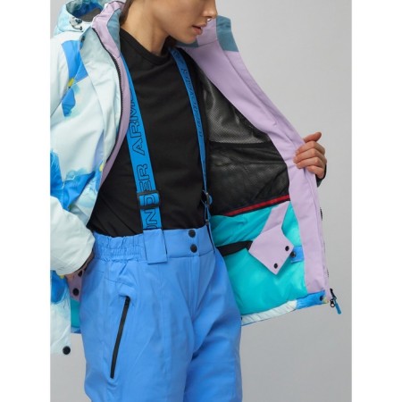 Ski suit female, size 42, blue color-8