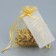 Bag Gift Organza Gold "Gift", with a nameplate, 10 x 12 cm +/- 1.5 cm