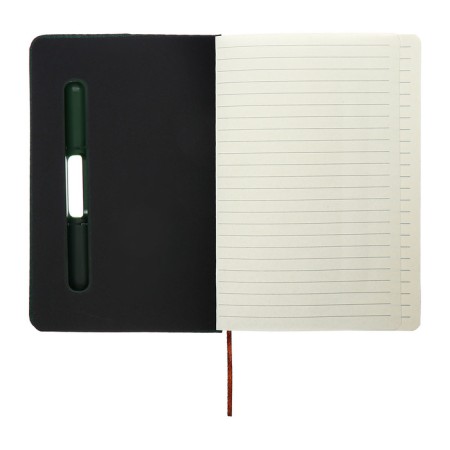 Leduced Diary A5, 96l, Lin, Holder for phone/tablet/handles, green-7