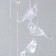 Wind music with illumination from the solar battery "birds" 13x13x55 cm