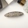 Hair hair clip "Grace" classic oval shine, 8.5 cm, silver