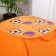 Basketball basket with handles and lid, orange color