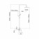 The shower system Fashun A2481-7, pour 158 mm, with a tropical shower, brass, chrome, black