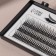 A set of overhead eyelashes "Lastochkin tail", bundles, 14 mm, thickness 0.1 mm, bend C, 12 D