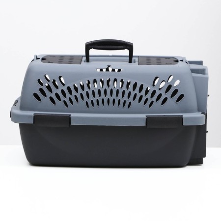 Carriage for animals with a metal door, 49 x 32 x 27, gray-1