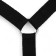 Leash with a universal penalment, width 2.5 cm, black