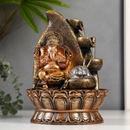 The desktop fountain from the network, the backlight "Ganesha at the rock" 28x20x20 cm