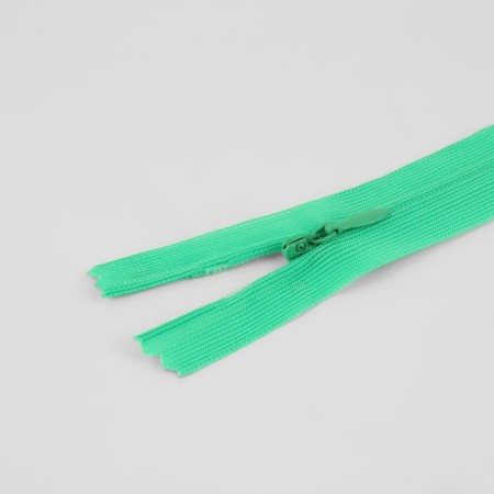 Lightning secret, No. 3, non -proceeding, locking machine, 60 cm, green color-1