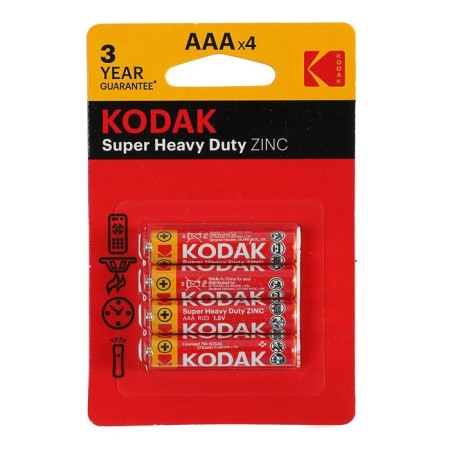 Salt battery Kodak Extra Heavy Duty, AAA, R03-4BL, 1.5V, blister, 4 pcs.