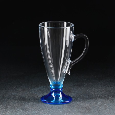 Mug "brightness", glass, 250 ml, color bottom-5