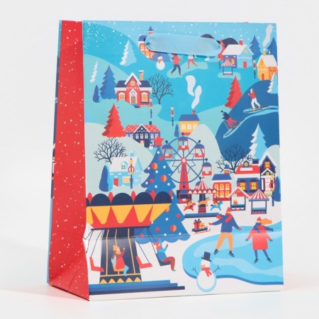 Laminated vertical "New Year's fun", MS 18 x 23 x 10 cm, New Year-3