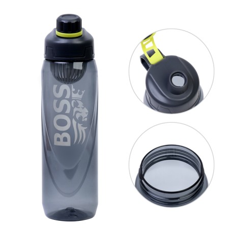 Water bottle, 1 l, boss, black