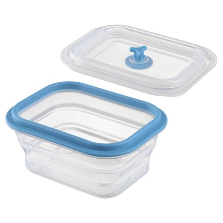 Silikobox transportation and storage container, silicone, folding, 400 ml, blue color-5