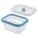 Silikobox transportation and storage container, silicone, folding, 400 ml, blue color