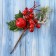 Decor "Winter Charm" Red Apple Berries of needles, 20 cm