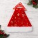 New Year's cap "Pile with golden snowflakes" 28x40 cm, red
