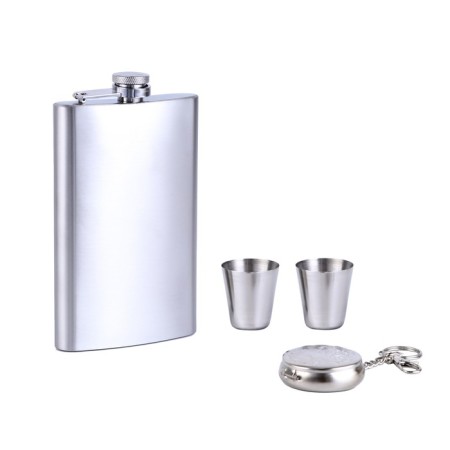Gift set 4 in 1: Flake 300 ml, 2 glasses, pocket ashtray-1