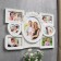 Photo frame plastic in 7 photos "Memories" white 10x10 cm 10x15 cm 20x25 cm (42x56 cm)