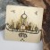 Ring "Valhalla" with runes, white color in gold, 16 size