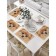A set of napkins for setting the table "Photo of the Pomeranian Spitz", rectangular, size 32x46 cm, 4 pcs