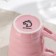 Ceramic mug with a spoonful of shade "Noel", 280 ml, pink color