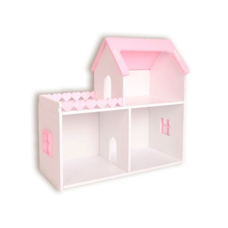 Puppet house "Mini", white-pink color-4