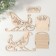 Sani box "Patterned sleds" 21x9x16.5 cm (set of 5 parts)