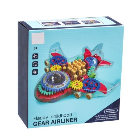 The gear aircraft, light and sound, works from batteries-4