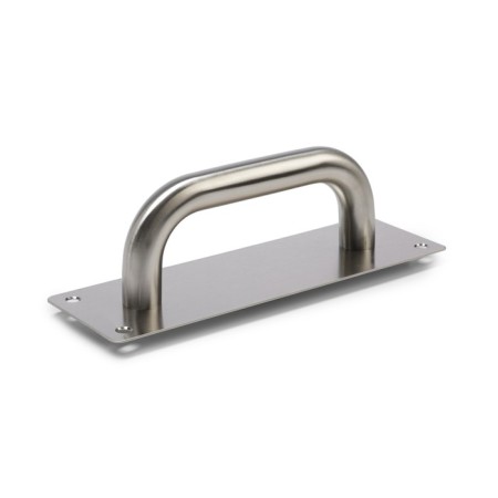 Door handle, stainless steel color, 200x65 mm-1