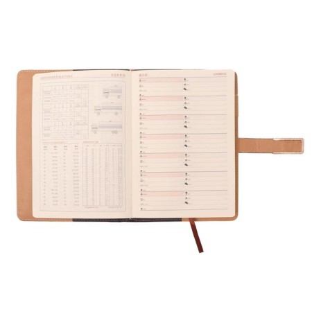 Organizer A5, with a header, 100 sheets in a ruler, PVC cover, black-3