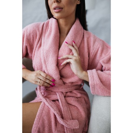 Frequency bathrobe, size 52, Terracotta color-5