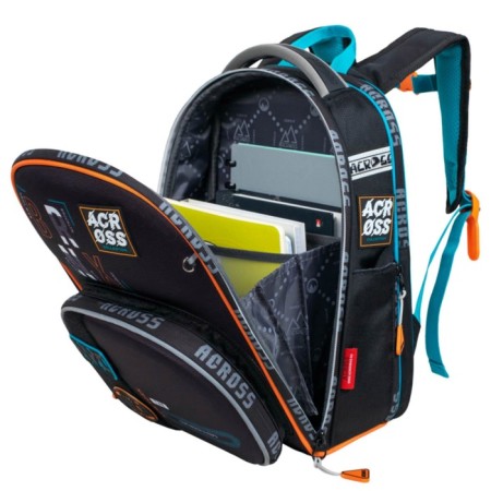 School backpack by Ergon. Spray Across 194 37*28*12 Mal + Pen, Mesh Ser/goal 24-194-6-5