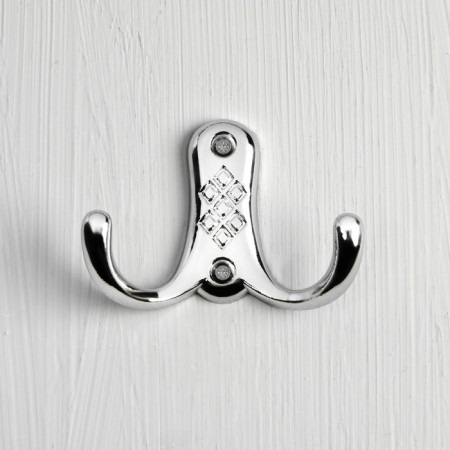 Hook furniture tundra TKD024, two -rod, chrome-2