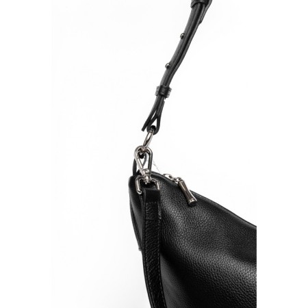 Sobo bag female, genuine leather, Ludor black, 29x13x18 cm-2