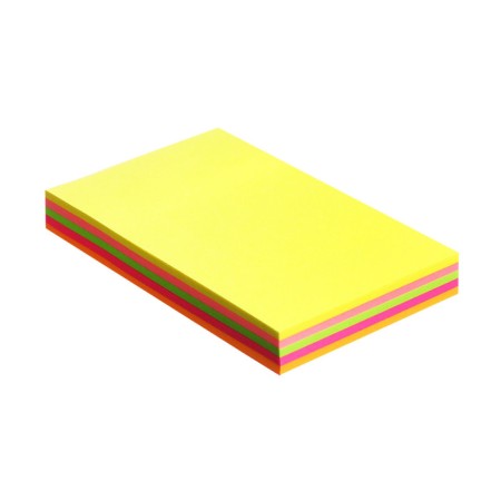 Block with a sticky edge of 100 sheets, fluorescent, 5 colors-1