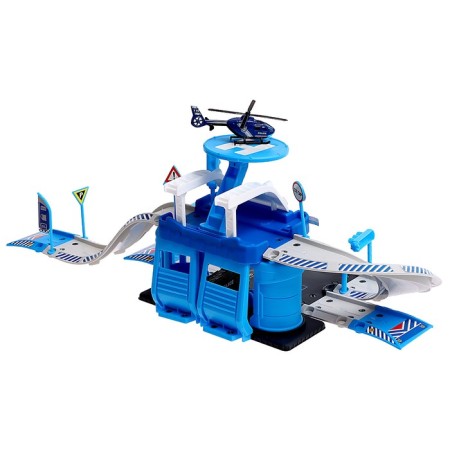 Parking "Police Party", with a metal machine and a helicopter-12