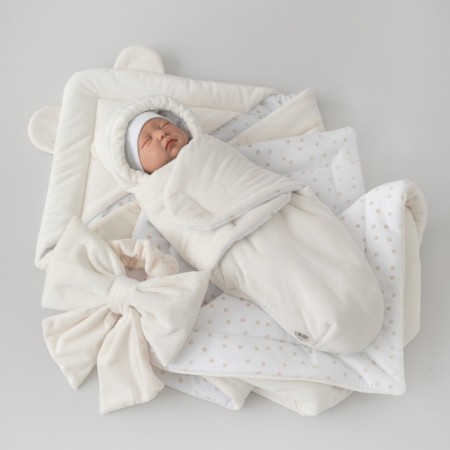 Set for discharge Winter Kinderlitto "Bear", 5 items, height 56-62 cm, color sugar-2