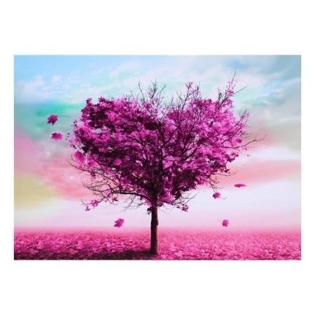 Picture on canvas "Violet Heart" 50*70 cm
