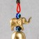 Bell Metal "Elephant and Eyes" 1 bell 19x2.8x4.2 cm