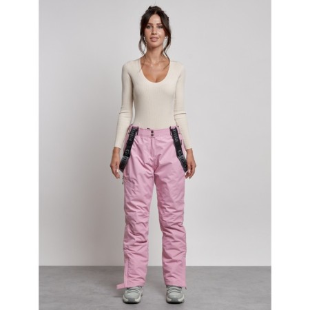 Semi -combinezone ski insulated female winter, size 44, pink color-4