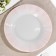 Glass plate "Focus", D = 19.5 cm, pink color