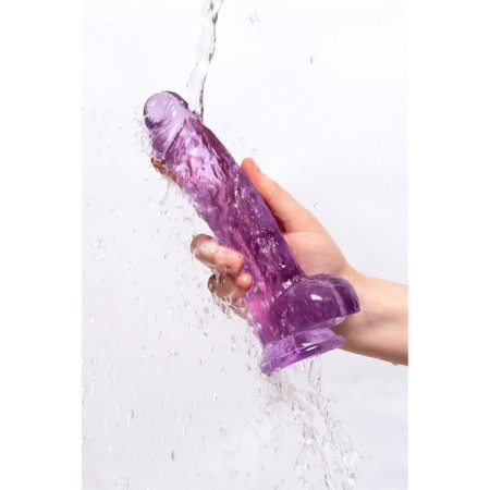 Falloimitator Realistic, TPE, 21 cm, purple color-7