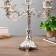 Summary Metal for 5 candles "Pattern" color silver 28x26x26 cm