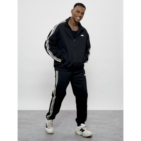 Sports suit men's, size 52, black color-3