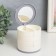 Plastic decoration box, mirror "round. Four levels" white 10x10x10 cm