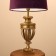 Luminaire "Stout" Lilac/golden 1x40W, E27, 40x40x70 cm