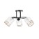 Marty chandelier 3he27 40w Black 48x48x26 cm