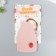 Tail to the leatherette to the hidden "strawberry" Direct pink 11.5x7.5 cm